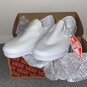 Classic White Vans Slip-On